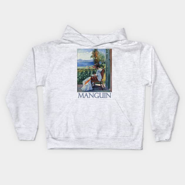 Jeanne on the Balcony by Henri Manguin Kids Hoodie by Naves